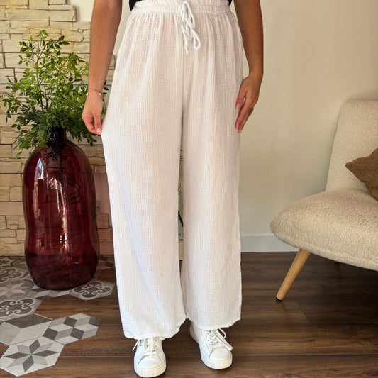 Pantalon Elena blanc