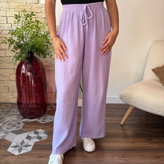 Pantalon Elena Lila