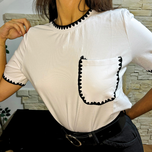 T-Shirt Colline Blanc